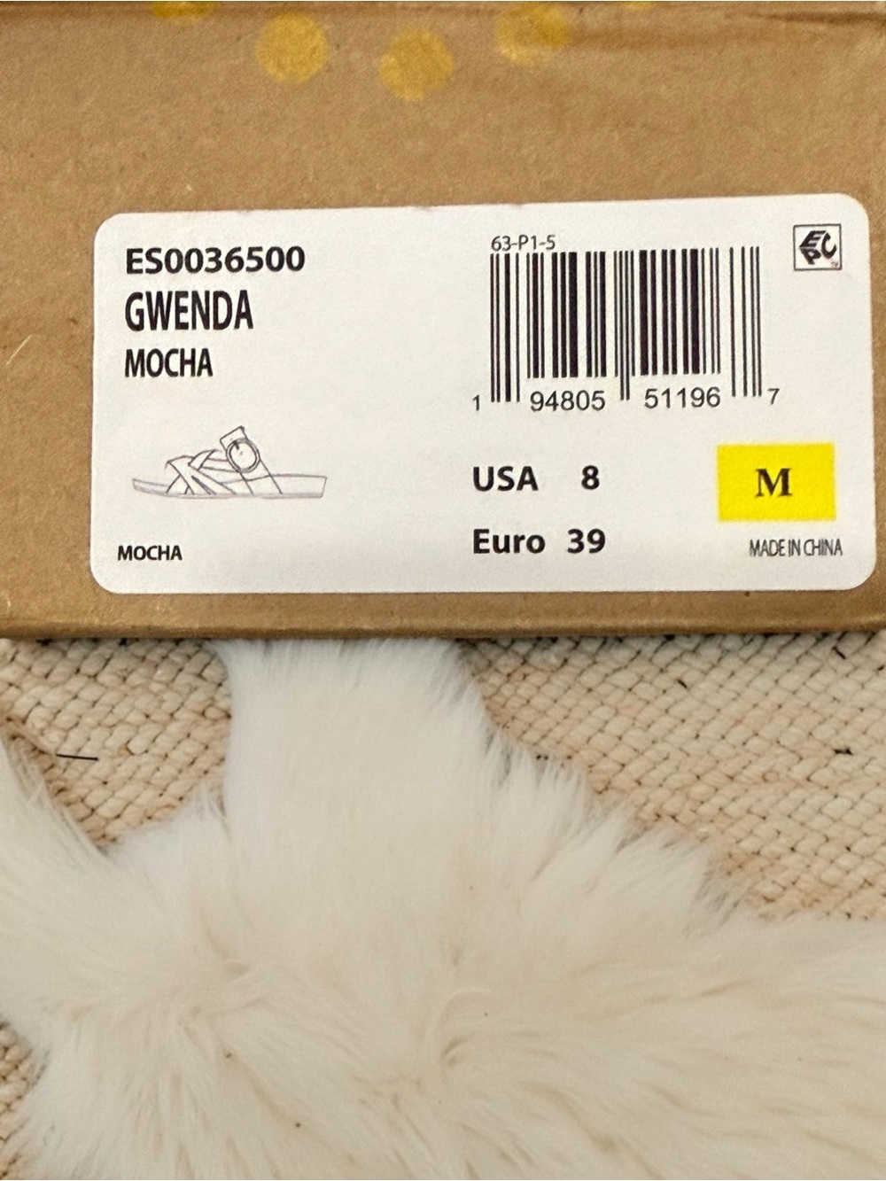 EuroSoft Brown Crisscross Slide Sandals - Picture 5 of 6